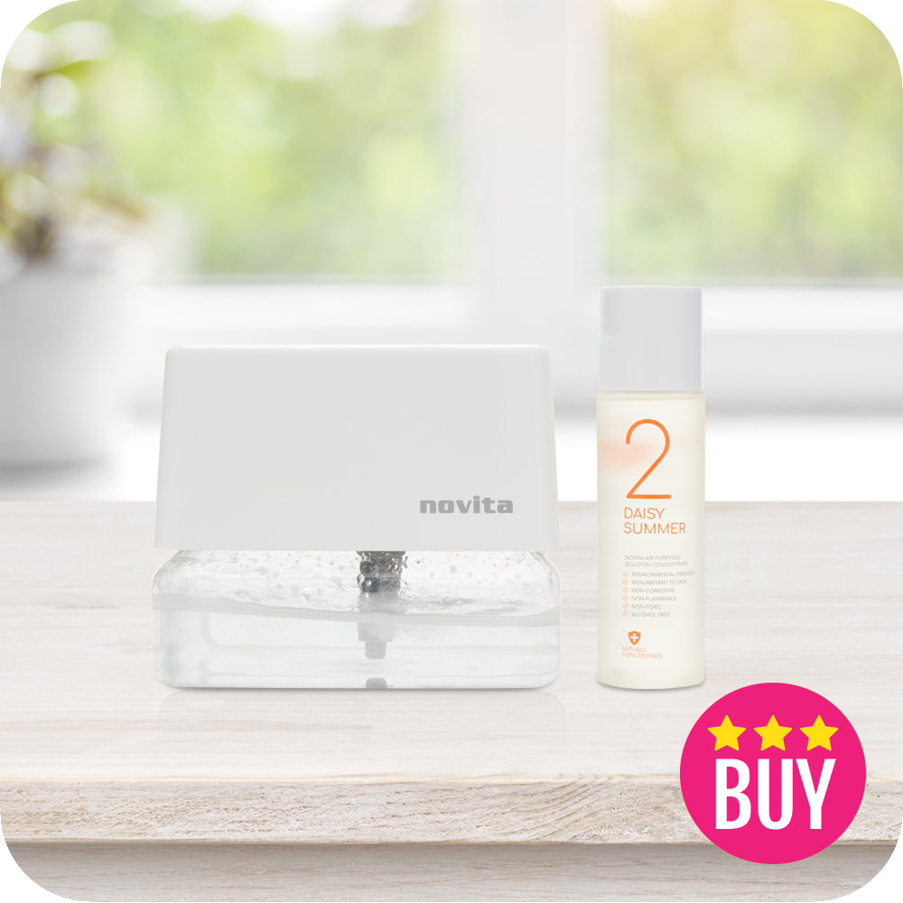 novia Healthway Medical: Air Revitalizer AR3 with 1 bottle of Air Purifying Solution Concentrate