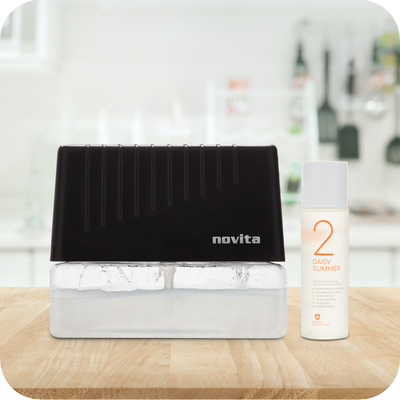 novita Black Air Revitalizer with 1 Bottle Of Air Purifying Solution Concentrate