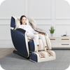 A woman sitting in a novita Massage Chair B11.