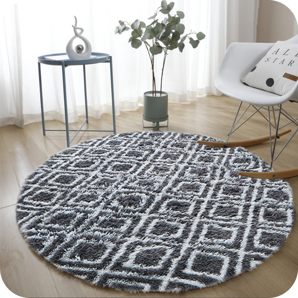 novita Plush Carpet Trellis Black