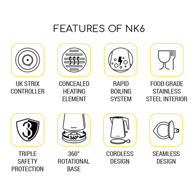 novita Water Kettle NK6 Features