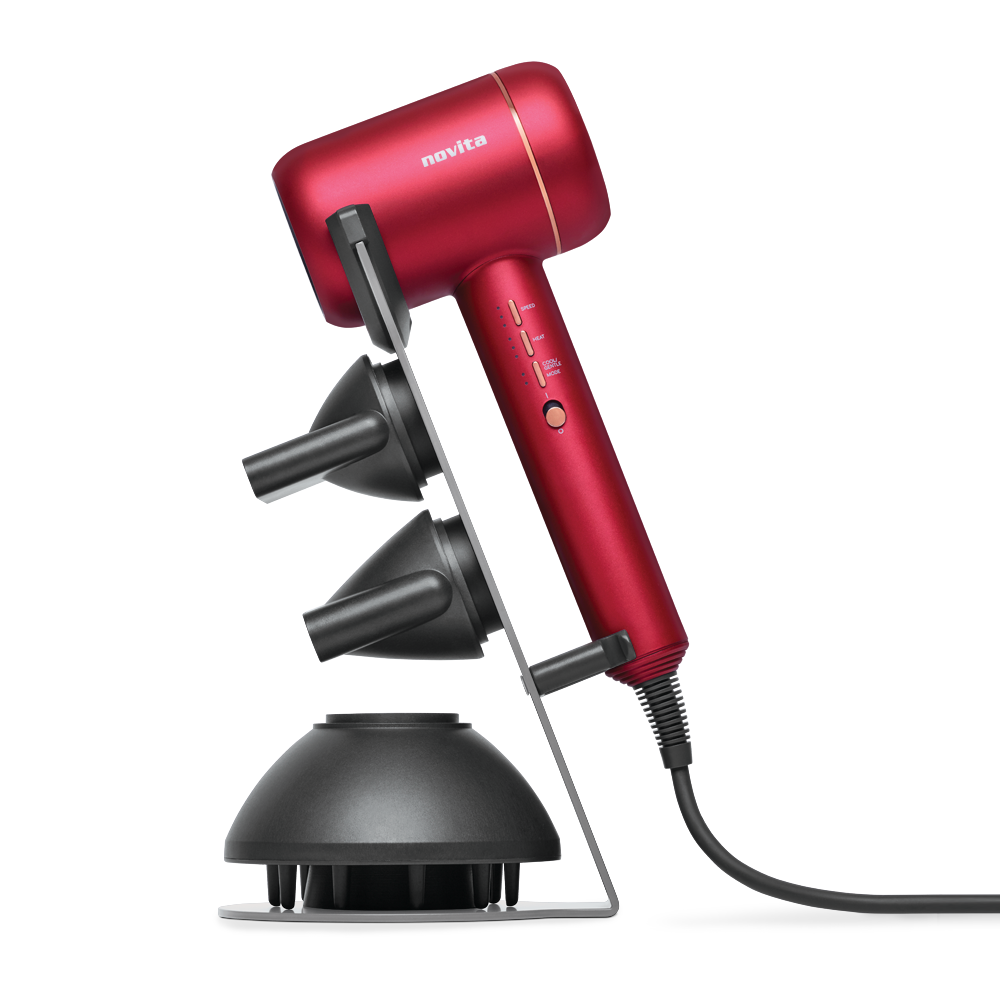 novita Airsonic h1 hair dryer stand ruby red